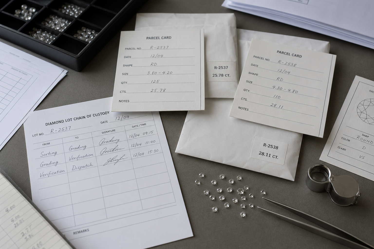 Traceability paperwork